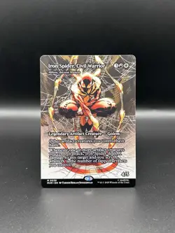 MTG Spider-man - Iron Spider, Civil Warrior #0039 Regular Borderless Mythic - NM - Image 1
