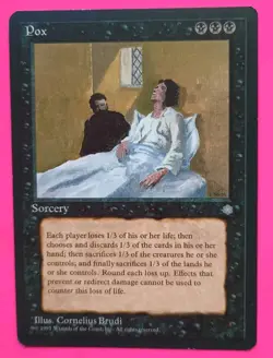 Magic the Gathering MTG Ice Age POX LP/EX Rare 1995 Vintage Nice! - Image 1