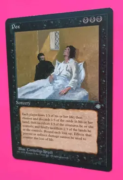 Magic the Gathering MTG Ice Age POX LP/EX Rare 1995 Vintage Nice! - Image 2