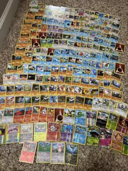HUGE VINTAGE Pokemon Cards Lot! Holo 2010-2019. Over 225 Cards - Image 1