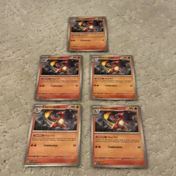 Lot of (5) Pokemon TCG: Scarlet & Violet - Paldean Fates - Charmeleon 008/091 - Image 1