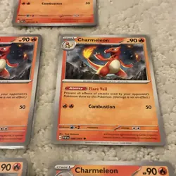 Lot of (5) Pokemon TCG: Scarlet & Violet - Paldean Fates - Charmeleon 008/091 - Image 4