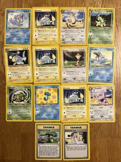 Pokemon TCG Neo Genesis Unlimited 12 Card Lot - Image 1