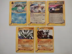Pokemon Trading Card Game eCard Skyridge 5-Card Mix Lot Near Mint TCG NM - Image 1