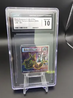 Black Rayquaza & Liko & Roy, Pokemon Horizons Stickers (2023) lotte #24 CGC 10 - Image 1
