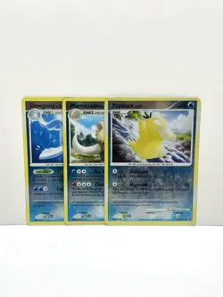 Pokemon TCG Mid Era 3 Card Reverse Holo Water Pokemon Lot HP/MP/LP - 2007, 2008 - Image 1