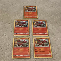 Lot of (5) Charmeleon 8/68 Pokemon TCG Hidden Fates Uncommon Battle Academy - Image 1