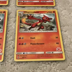Lot of (5) Charmeleon 8/68 Pokemon TCG Hidden Fates Uncommon Battle Academy - Image 2