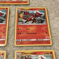 Lot of (5) Charmeleon 8/68 Pokemon TCG Hidden Fates Uncommon Battle Academy - Image 4