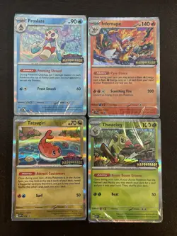 Pokemon TCG Twilight Masquerade Build & Battle PreRelease Promos Set of 4 SEALED - Image 1