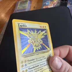 1999 Pokemon Base Unlimited #16 Zapdos HOLO RARE - Image 2