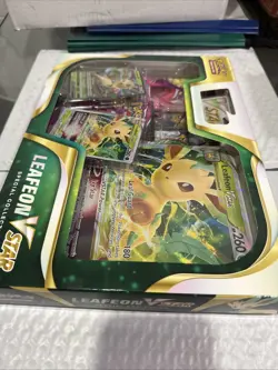 Pokemon TCG Leafeon Vstar Special Collection Box Factory Sealed - Image 3