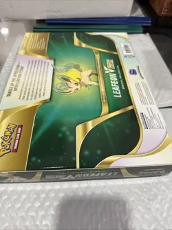 Pokemon TCG Leafeon Vstar Special Collection Box Factory Sealed - Image 4