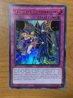 YuGiOh Magicians' Combination (Red) LDS3-EN099 1st Ed Ultra Rare NM - Image 1