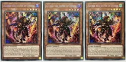 3 x DAMA-EN006 Aluber the Jester of Despia - Secret Rare 1st Ed Near Mint YuGiOh - Image 1