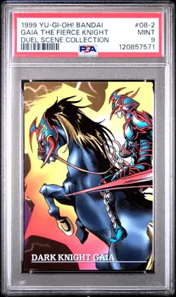 Yu-Gi-Oh! 1999 Japanese Bandai Duel Scene Gaia The Fierce Knight PSA 8 - Image 1