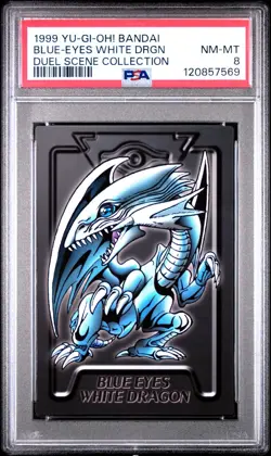 Yu-Gi-Oh! 1999 Japanese Bandai Duel Scene BLUE-EYES WHITE DRAGON PSA 8 - Image 1
