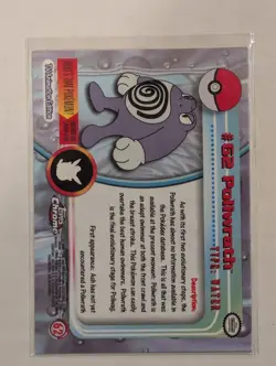 Poliwrath Topps Chrome #62 Pokemon Card - Image 2