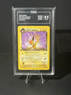 DARK JOLTEON - 38/82 - Team Rocket - Pokemon Card - TAG 8.5 - Image 1