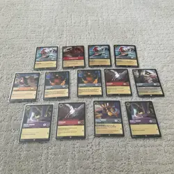 Lot of (13) Disney Lorcana TCG Rare Cards Ursula Pegasus Ariel MINT Free Ship - Image 1