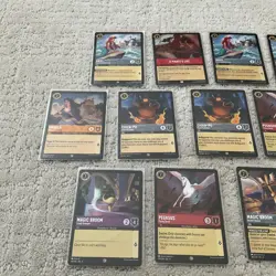 Lot of (13) Disney Lorcana TCG Rare Cards Ursula Pegasus Ariel MINT Free Ship - Image 2