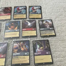 Lot of (13) Disney Lorcana TCG Rare Cards Ursula Pegasus Ariel MINT Free Ship - Image 3