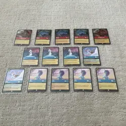 Lot of (14) Disney Lorcana TCG Rare Cards Olaf Pirates Life Sisu MINT Free Ship - Image 1