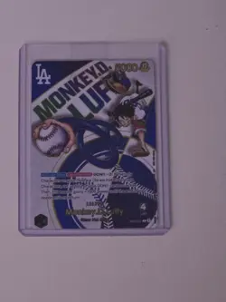 Monkey D Luffy Los Angeles Dodgers Promo Leader Card One Piece TCG *** - Image 1