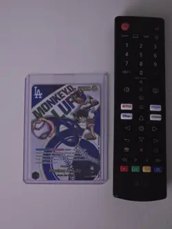 Monkey D Luffy Los Angeles Dodgers Promo Leader Card One Piece TCG *** - Image 2