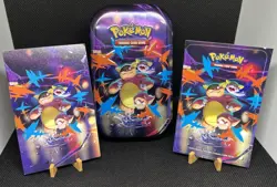2x Mega Evolution EMPTY Mini Tins + Collectible Card & Sticker - Pokemon TCG - Image 2