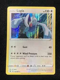 Pokemon Card Lugia 132/185 Holo Rare SWSH Vivid Voltage LP-NM - Image 1