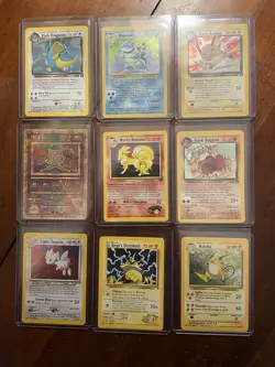 Vintage 1999/2000 Pokemon Mixed Lot of 32 Cards Personally Owned For 25 Years - Image 1