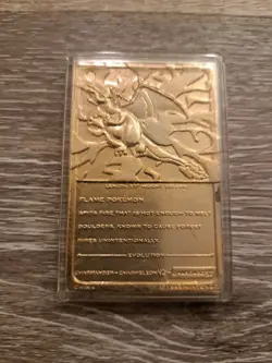1999 Charizard Pokemon Gold Plated 23K Burger King Trading Card - Image 2