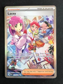 Pokemon TCG Lacey 172/142 Stellar Crown SIR Special Illustration Rare NM Card - Image 1