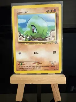 LARVITAR - 57/75 Neo Discovery - LP - Regular Common - Pokemon TCG Card - Image 1