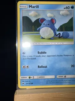 MARILL - 34/147 Burning Shadows Set NM - Regular Rare - Pokemon TCG Card - Image 5