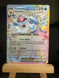 GLACEON EX - 026/131 Holiday Calendar Stamped Double Rare - Pokemon TCG Card - Image 1