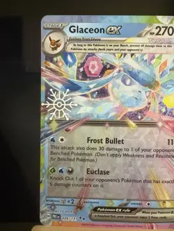 GLACEON EX - 026/131 Holiday Calendar Stamped Double Rare - Pokemon TCG Card - Image 2