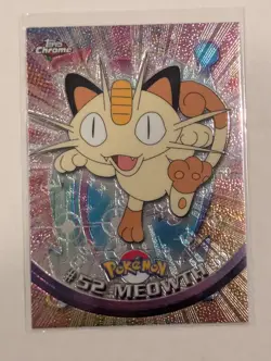 Meowth Topps Chrome #52 Pokemon Card - Image 1