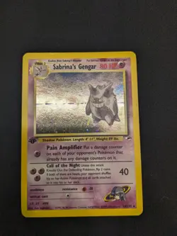 Pokemon Sabrina's Gengar 1st Edition Rare Card 14/132 Gym Heroes - Image 1