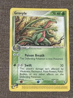 Grovyle 31/109 Uncommon Pokemon Card (EX Ruby & Sapphire) Non Holo - LP - Image 1