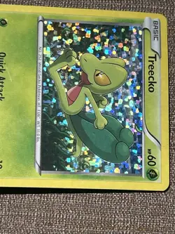 Treecko 1/12 2015 Pokemon TCG Card McDonald's Promos Holo Moderately Played MP - Image 4