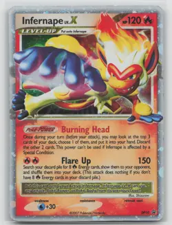 Pokemon Card Infernape LV.X Promo Diamond and Pearl Promos DP10 LP - Image 1