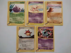 Pokemon Trading Card Game eCard Skyridge Basic Pokemon 5-Card Lot Near Mint TCG - Image 1