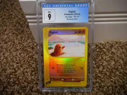 Diglett cgc 9 MINT REVERSE HOLO Skyridge 2002 E-Reader 50/144 psa card Pokemon - Image 1
