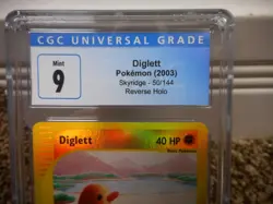 Diglett cgc 9 MINT REVERSE HOLO Skyridge 2002 E-Reader 50/144 psa card Pokemon - Image 2
