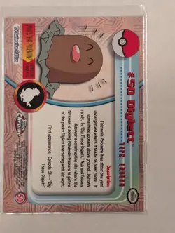 Diglett Topps Chrome #50 Pokemon Card - Image 2