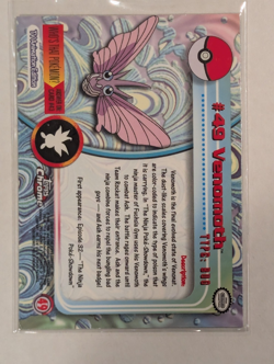 Venomoth Topps Chrome #49 Pokemon Card - Image 2
