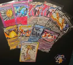 Pokemon TCG Surging Sparks 11 Card Lot Latias Exeggutor Black Kyurem + All Mint - Image 1
