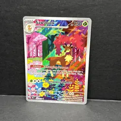 Pokemon TCG Sawsbuck Card 166/162 SV05: Temporal Forces NM Condition - Image 1